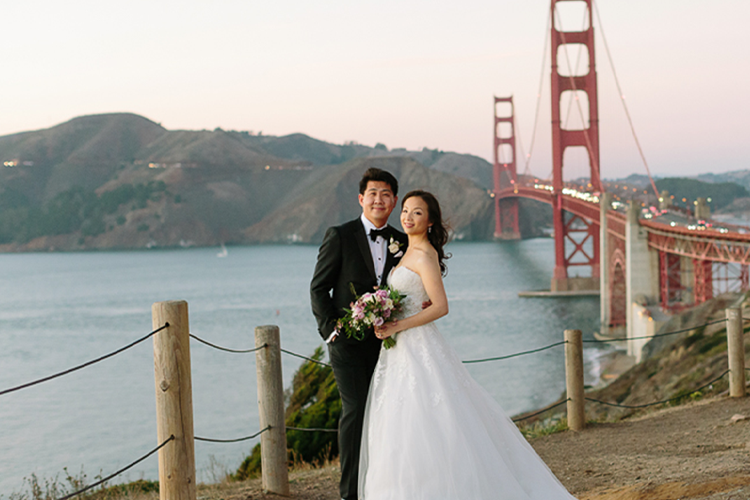 San Francisco's National Park is home to the Presidio wedding venues