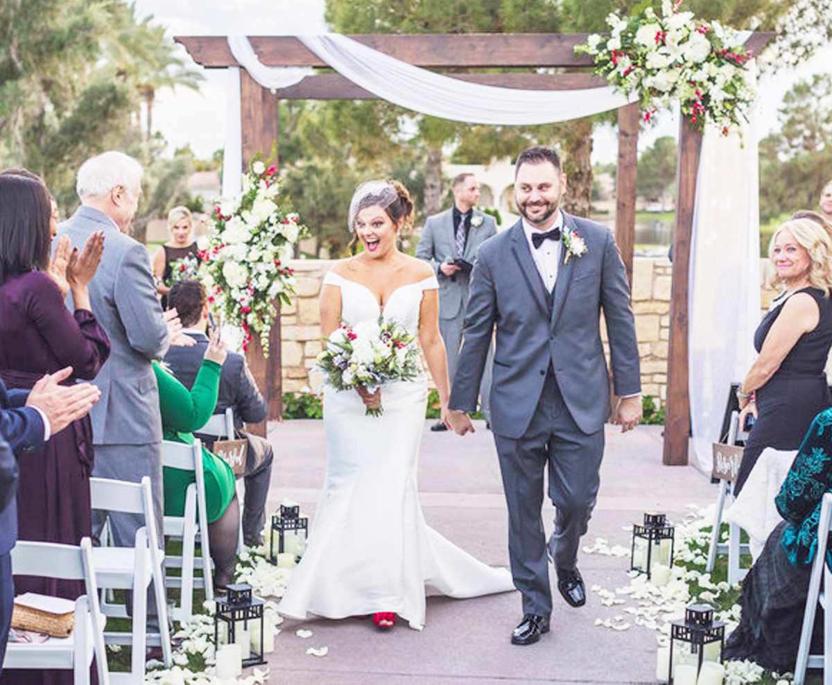 Beautiful Ocotillo Oasis Wedding Ceremony Chandler, AZ