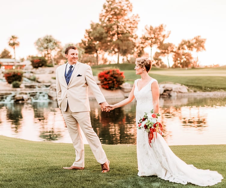 a perfect golden sunset photo session at ocotillo oasis, AZ