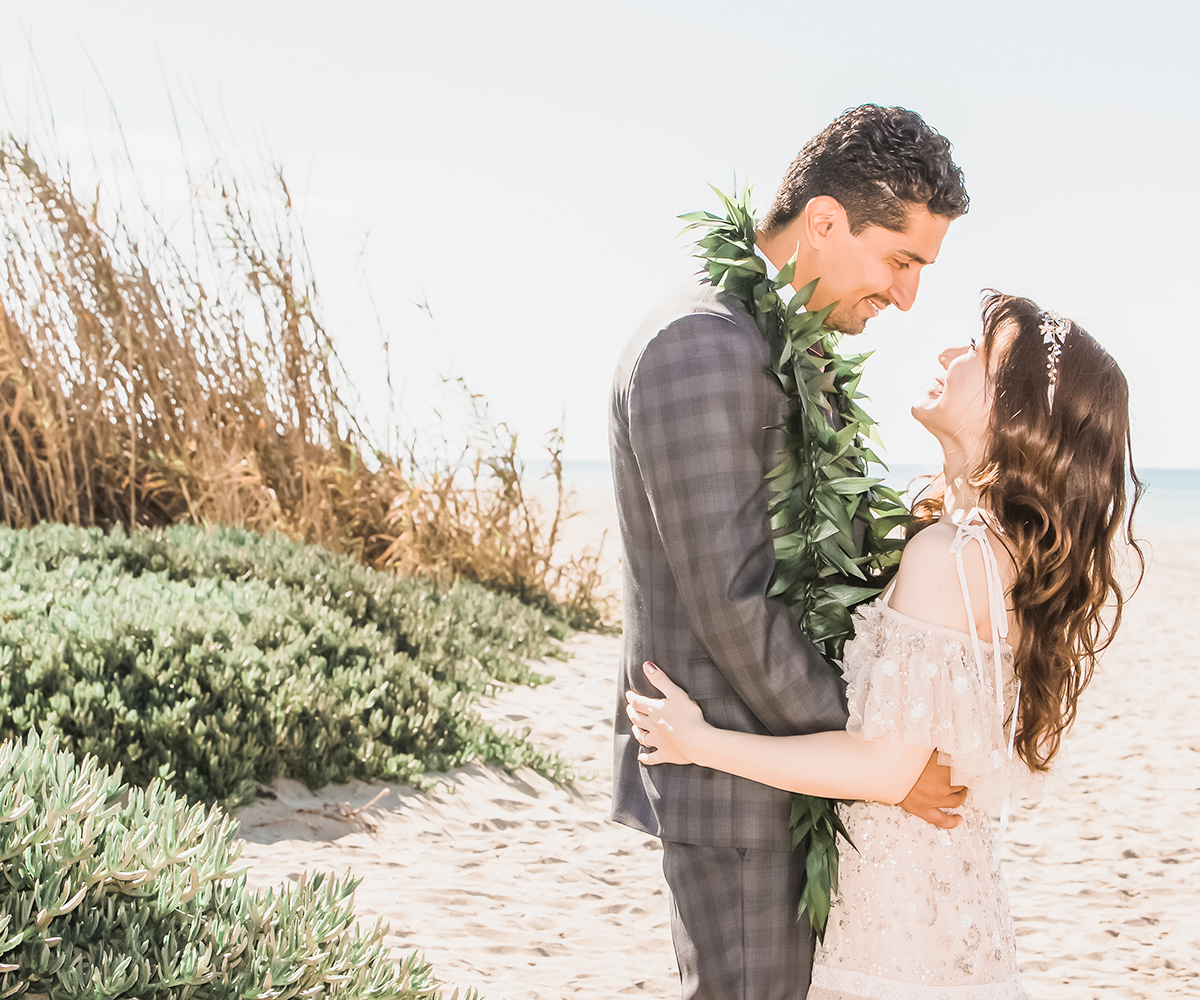 A secluded beach, love and sunshine for your wedding day dreams