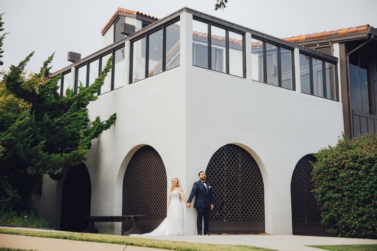 First touch at Carmel Fields by Wedgewood Weddings