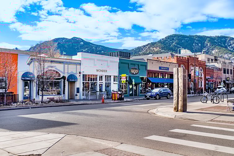 Pearl Street in Boulder, Colorado