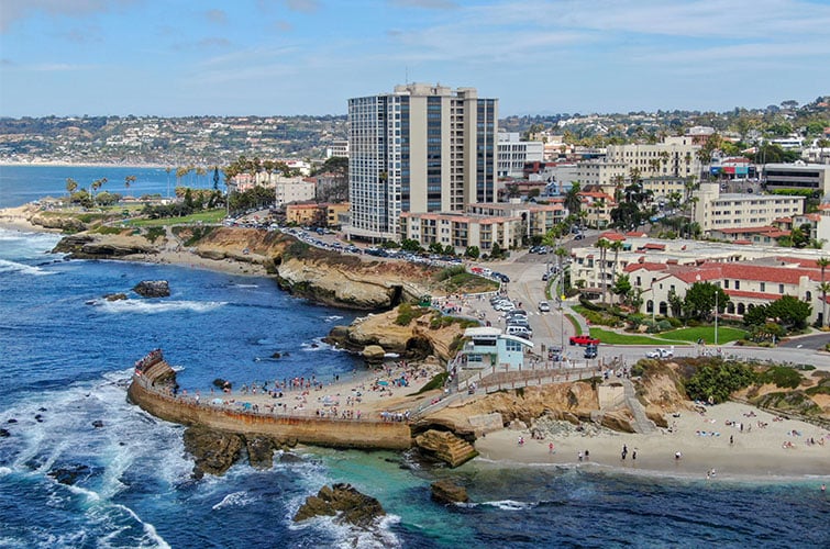 The city of La Jolla, San Diego county