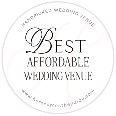 Most Affordable Venue Award by Here Comes the Guide to Wedgewood Weddings 