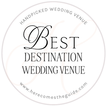 Best Destination Wedding Venue Award by Here Comes the Guide to Wedgewood Weddings 