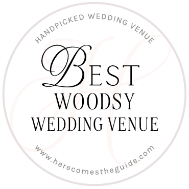 A Woodsy local Wedding Venue Award by Here Comes the Guide to Wedgewood Weddings 