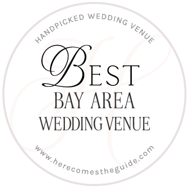 Best Venue in The Bay Area Award by Here Comes the Guide to Wedgewood Weddings 