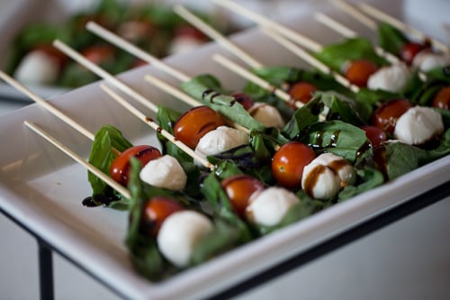 Caprese Salad Skewers - Wedgewood Weddings Catering Options