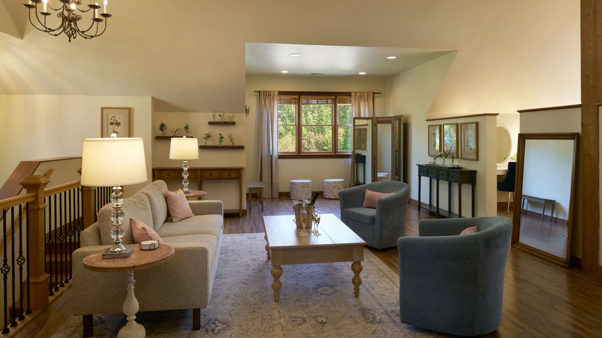 22 - Alexander Homestead by Wedgewood Weddings - Magnolia Lounge - Get Ready Suite