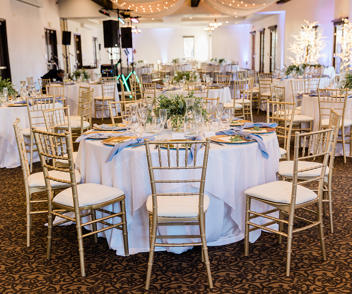 Reception with gold - Aliso Viejo by Wedgewood Weddings