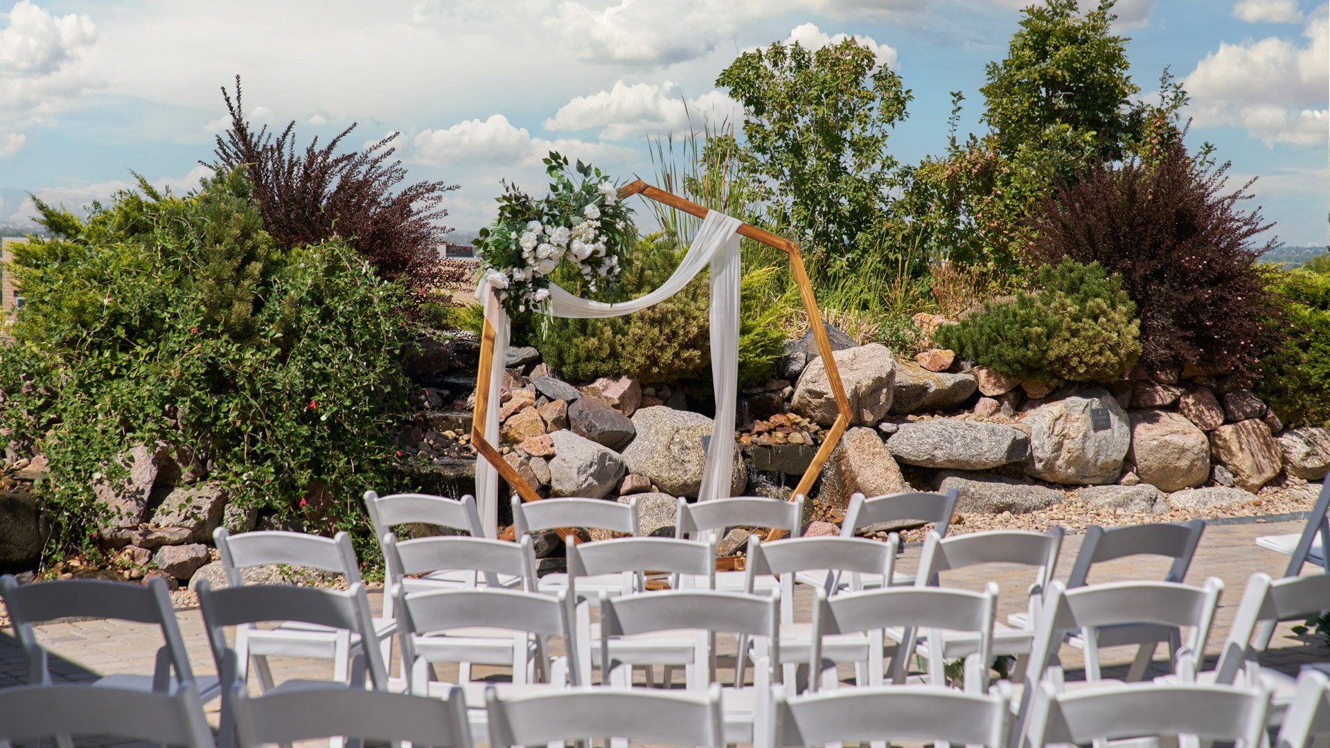 8 - Ashley Ridge by Wedgewood Weddings - Mountain View Patio - Outdoor Ceremony