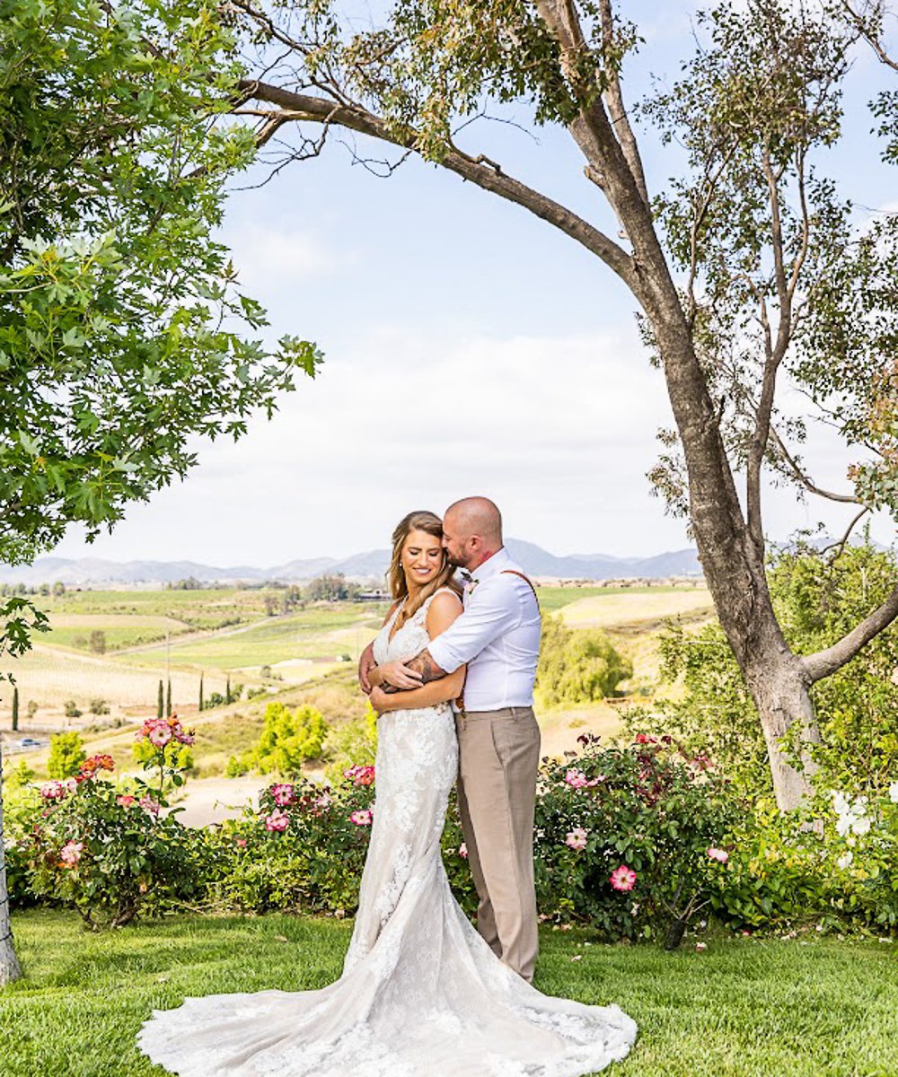 Couple with views - Bel Vino Winery by Wedgewood Weddings
