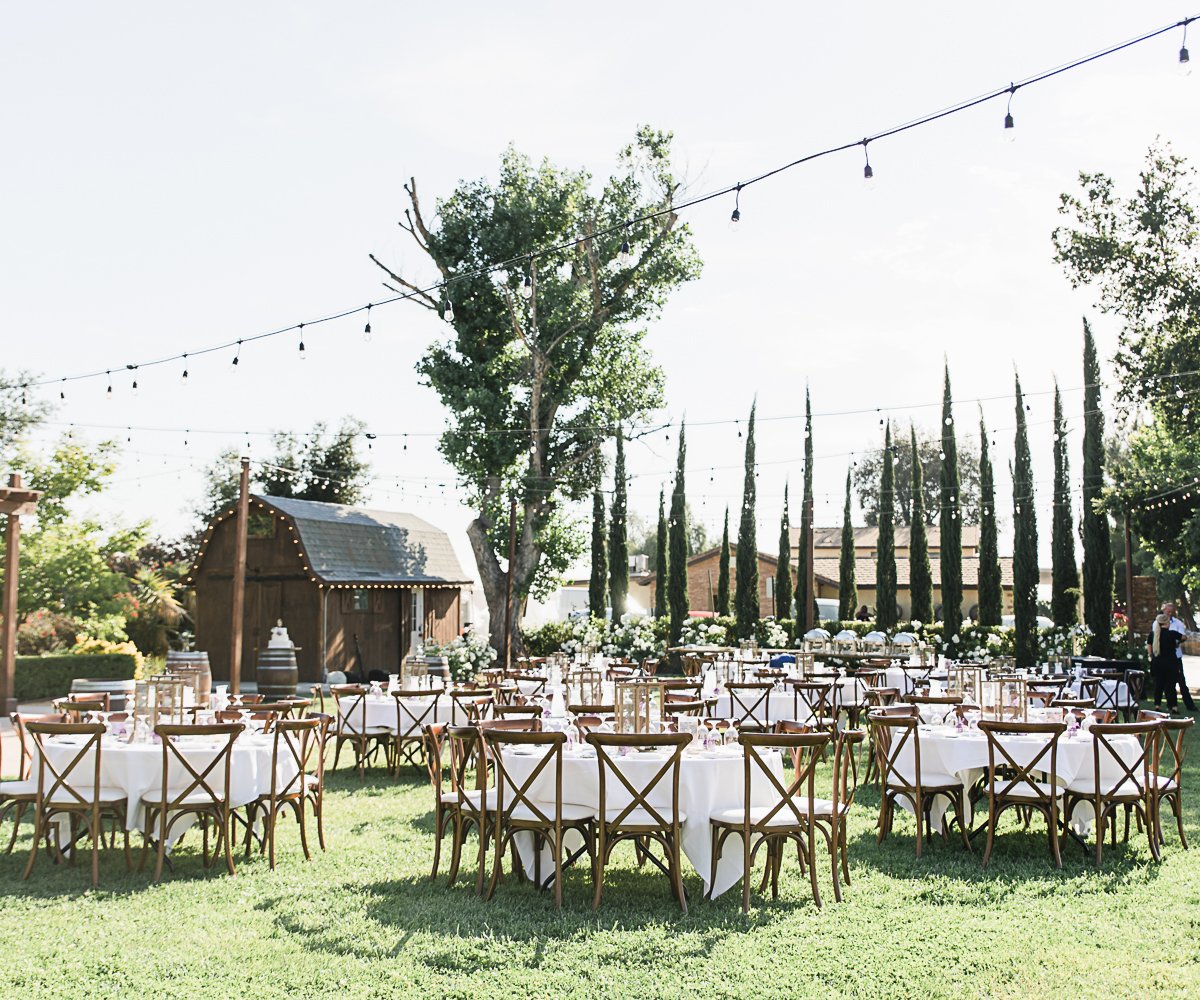 Outdoor reception -Bel Vino Winery by Wedgewood Weddings