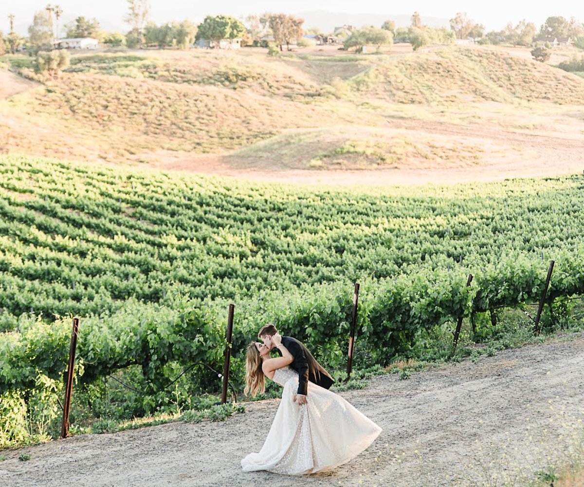Vineyard photo op - Bel Vino Winery by Wedgewood Weddings