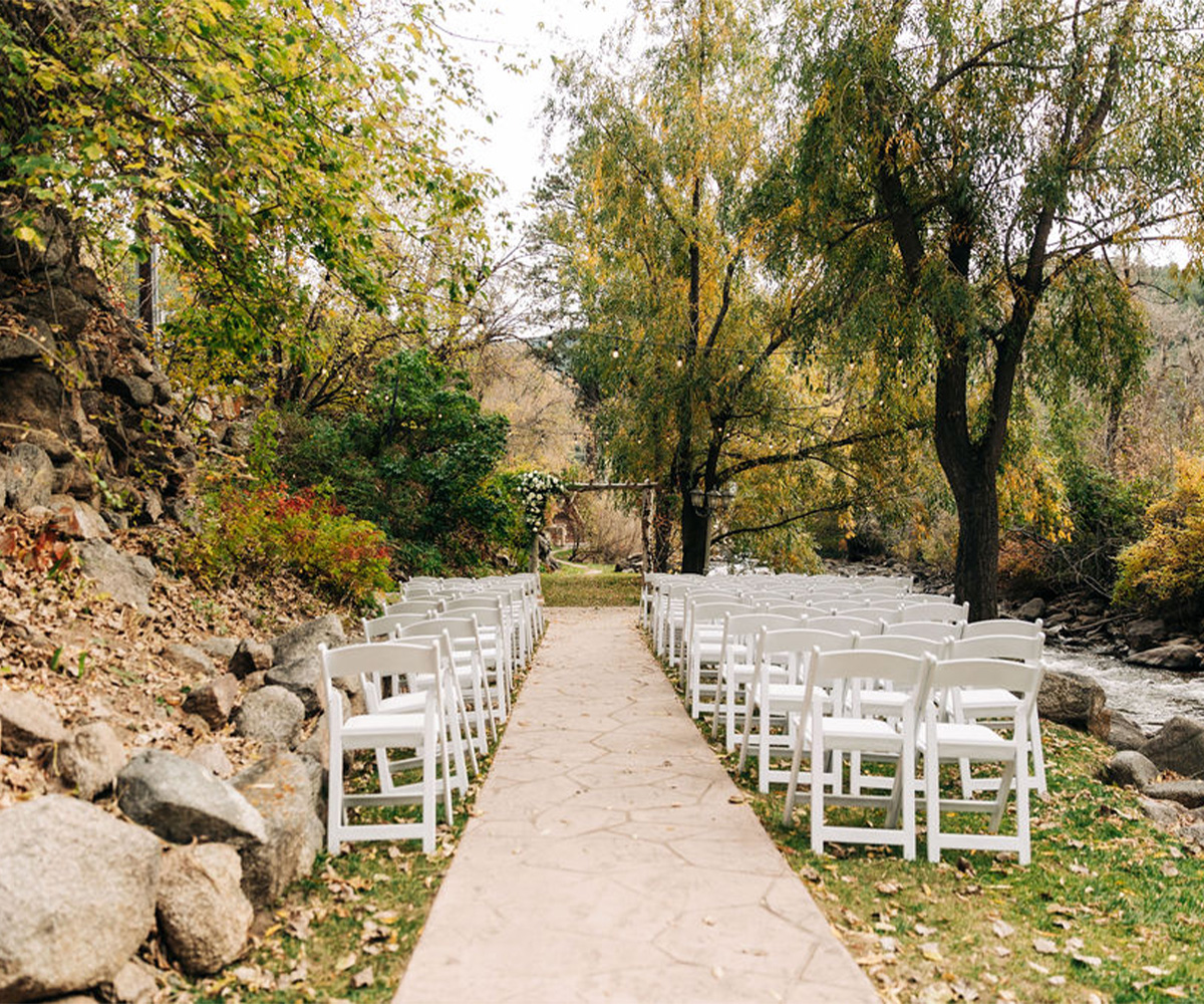 Creekside Ceremony. Boulder Creek: Crafting Memorable Moments in Boulder, Colorado