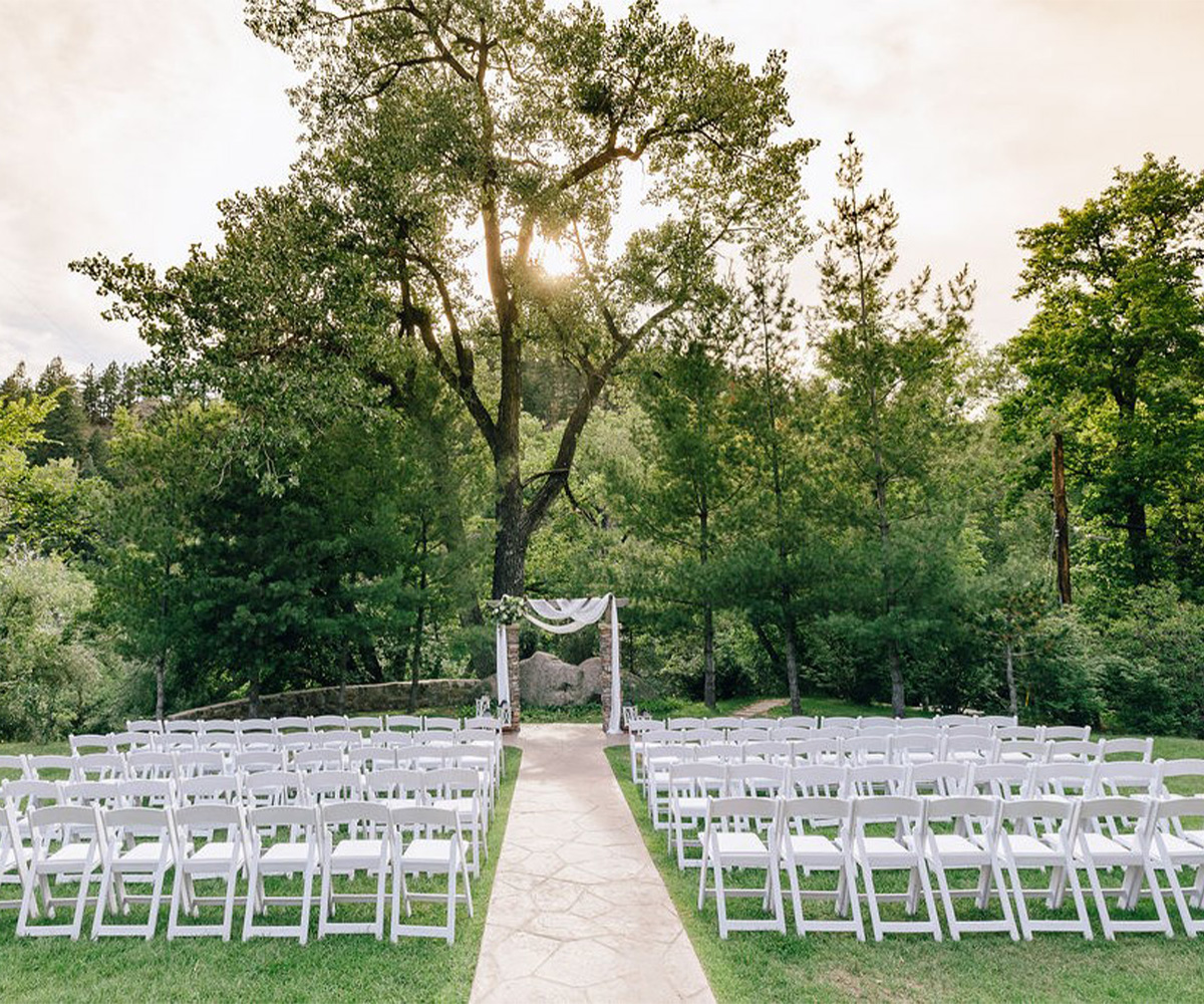 The Ceremony Lawn at Sunset. An Idyllic Setting for Your Wedding Day.Boulder Creek by Wedgewood Weddings