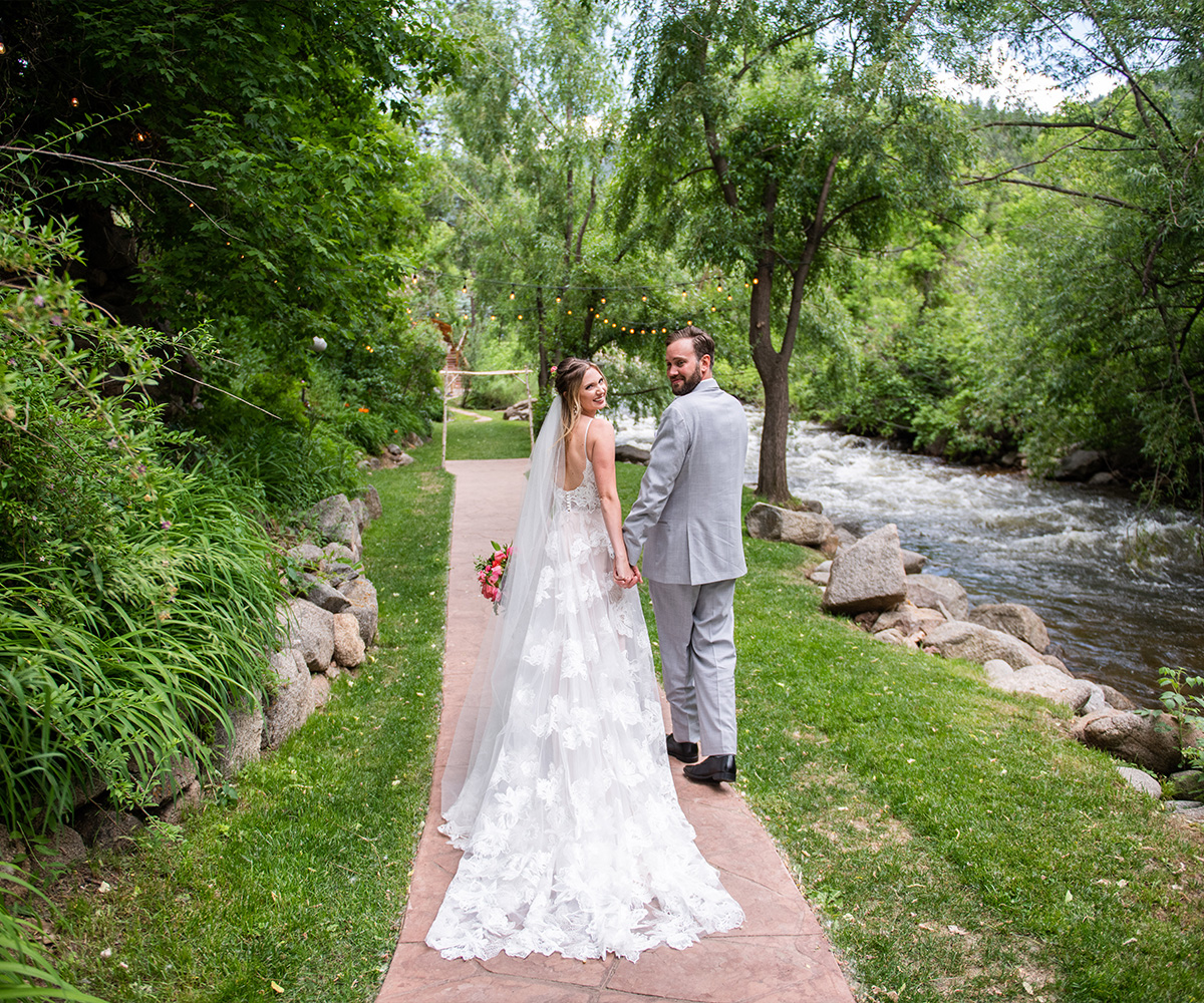 Boulder Creek's Tranquil Water Setting for Intimate Outdoor Weddings in Colorado