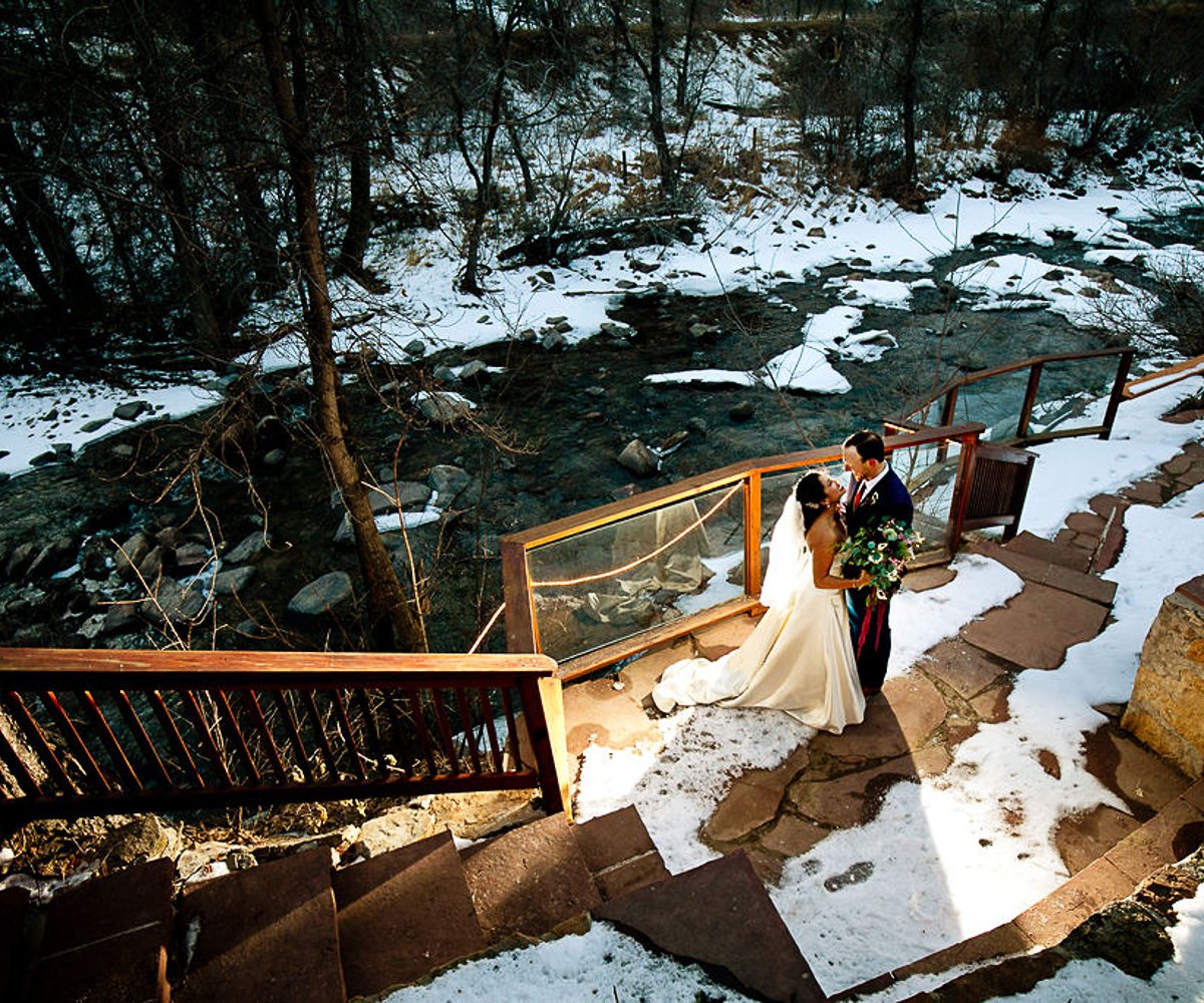 Winter, creek with snow - Boulder Creek by Wedgewood Weddings