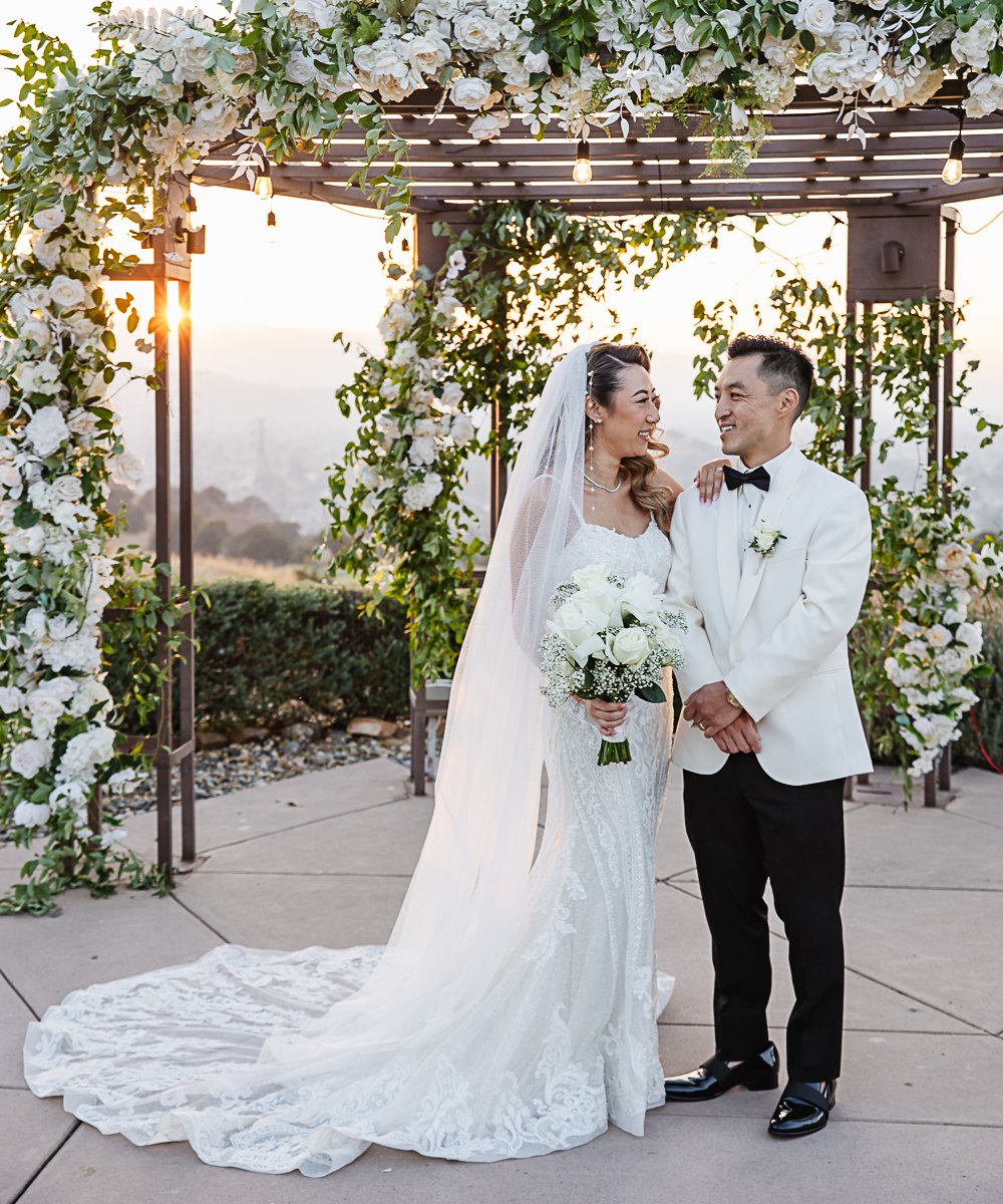 Arch with elaborate flowers, floral at Boulder Ridge by Wedgewood Weddings