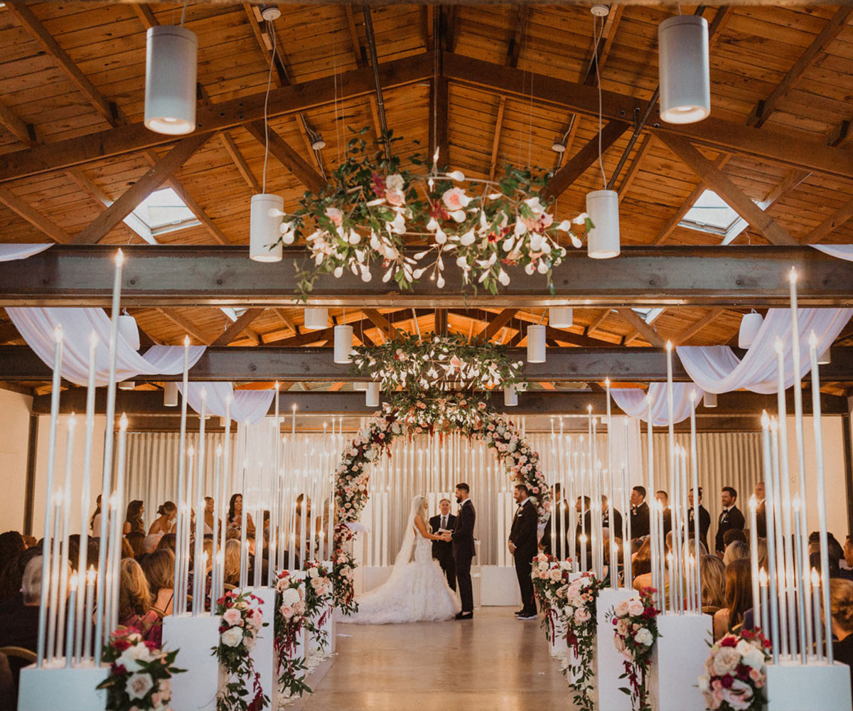 Rafters ceremony with elaborate decor - Clayton House by Wedgewood Weddings - Copy