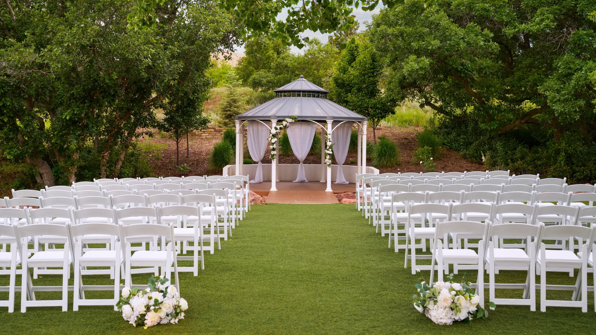 1 - Creekside Terrace - CRET - Garden Gazebo - Outdoor Ceremony