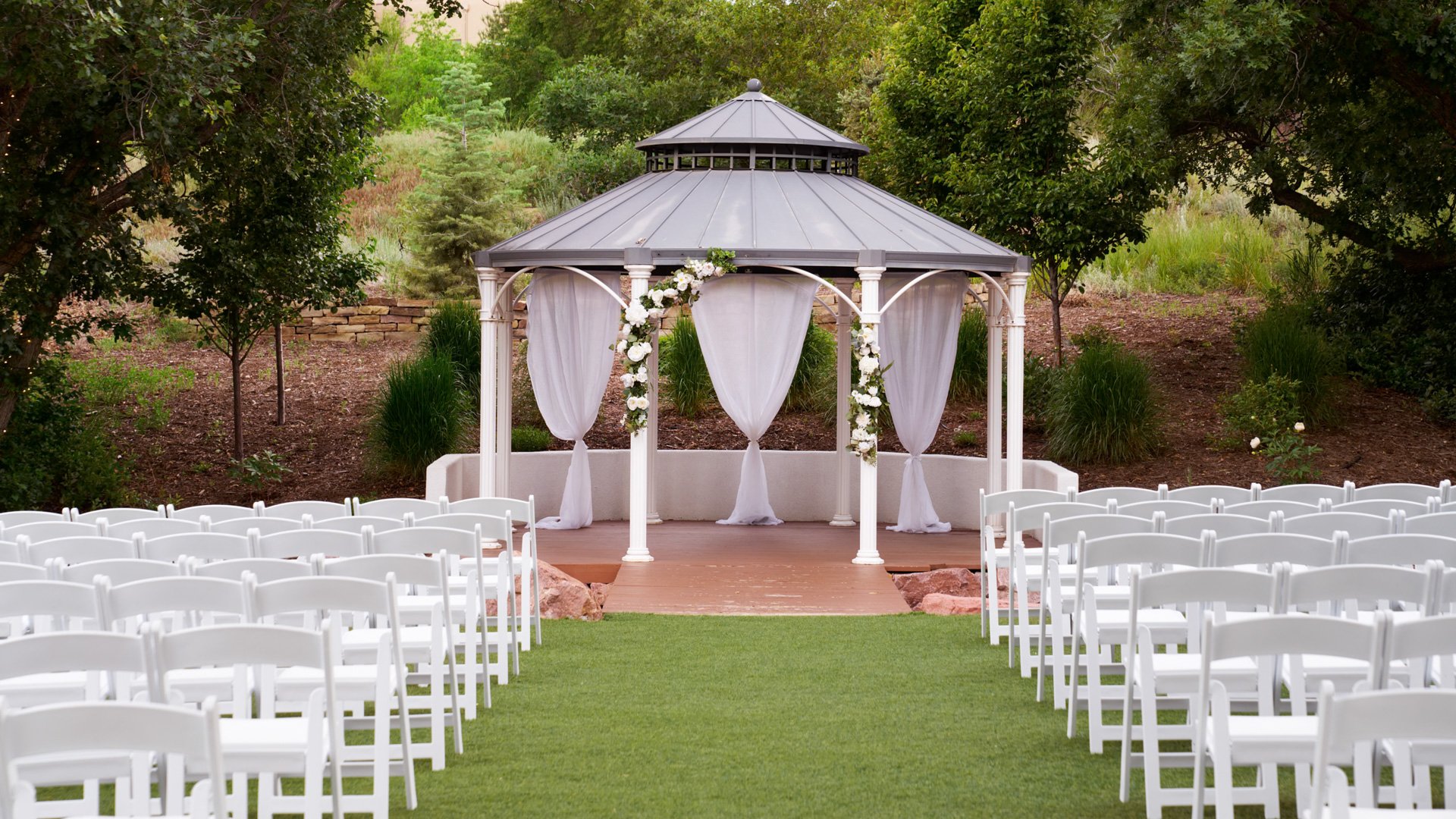 7 - Creekside Terrace - CRET - Garden Gazebo - Outdoor Ceremony