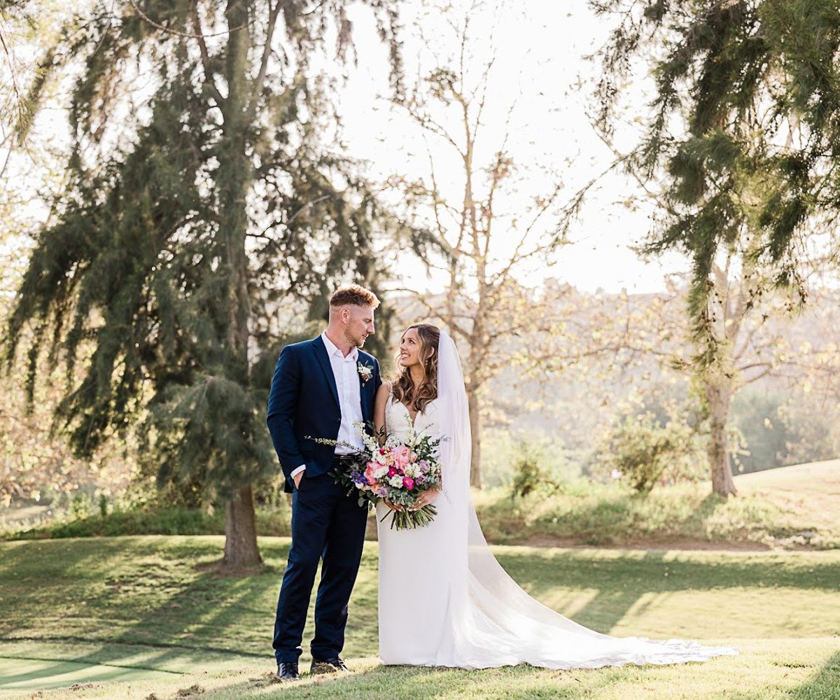 Couple outside - Fallbrook Estate by Wedgewood Weddings