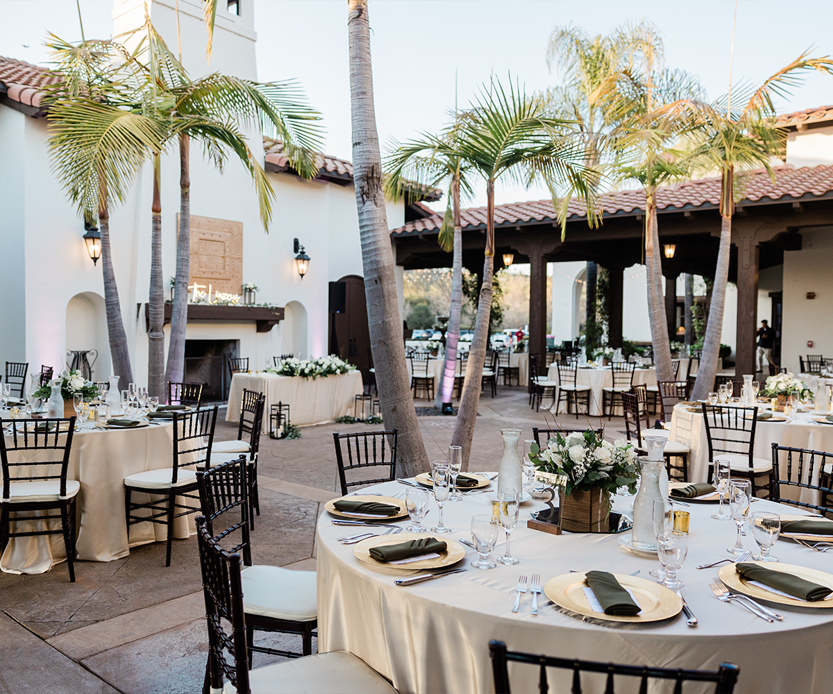 Outdoor reception at Fallbrook Estate by Wedgewood Weddings
