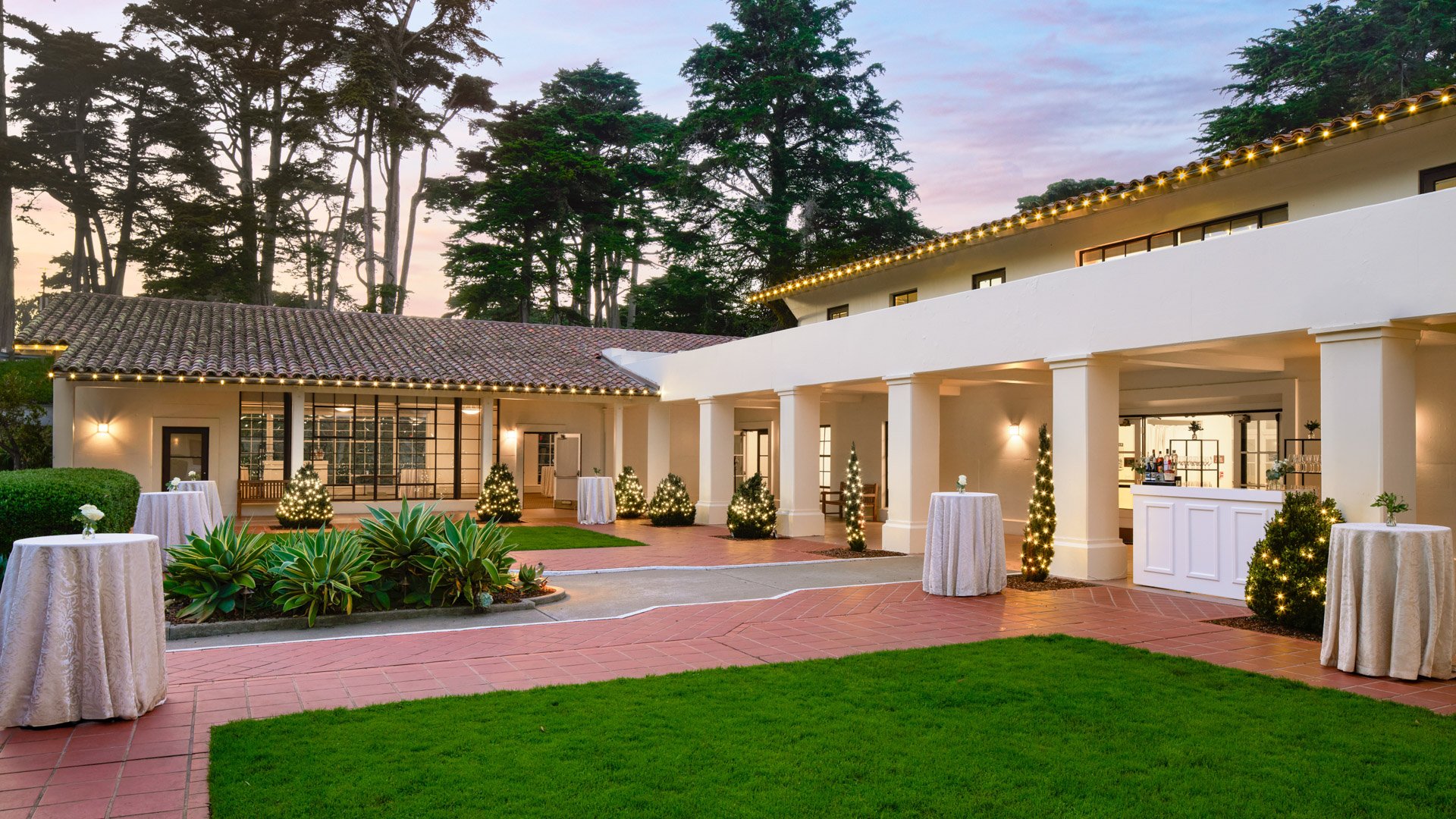 5 - Golden Gate Club - Presidio - GGC - Garden Courtyard - Cocktail Hour