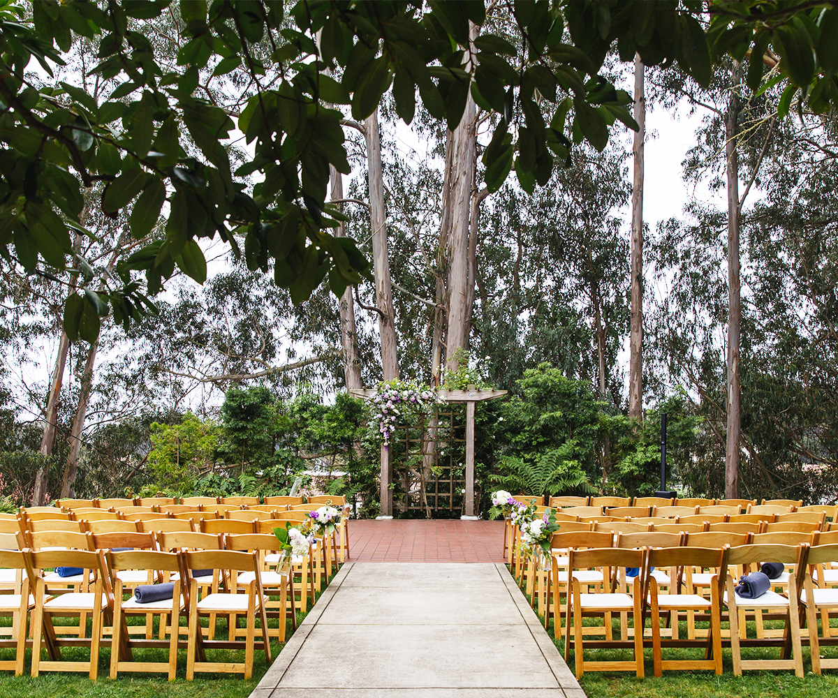 Garden ceremony at Golden Gate Club at the Presidio 2