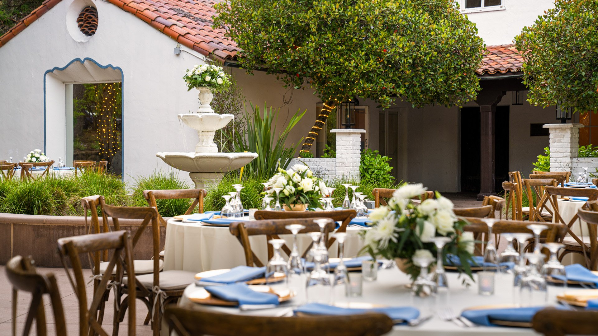 12 - Hacienda de las Flores - HACI - Reception Patio - Outdoor Reception