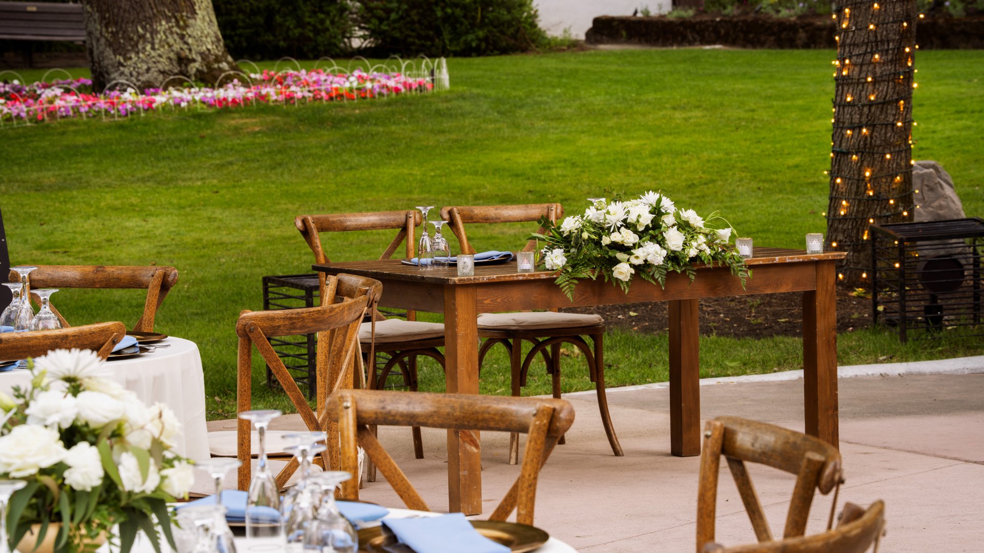 16 - Hacienda de las Flores - HACI - Reception Patio - Outdoor Reception