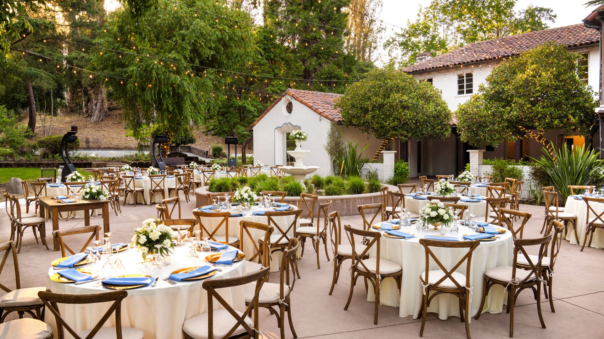 19 - Hacienda de las Flores - HACI - Reception Patio - Outdoor Reception