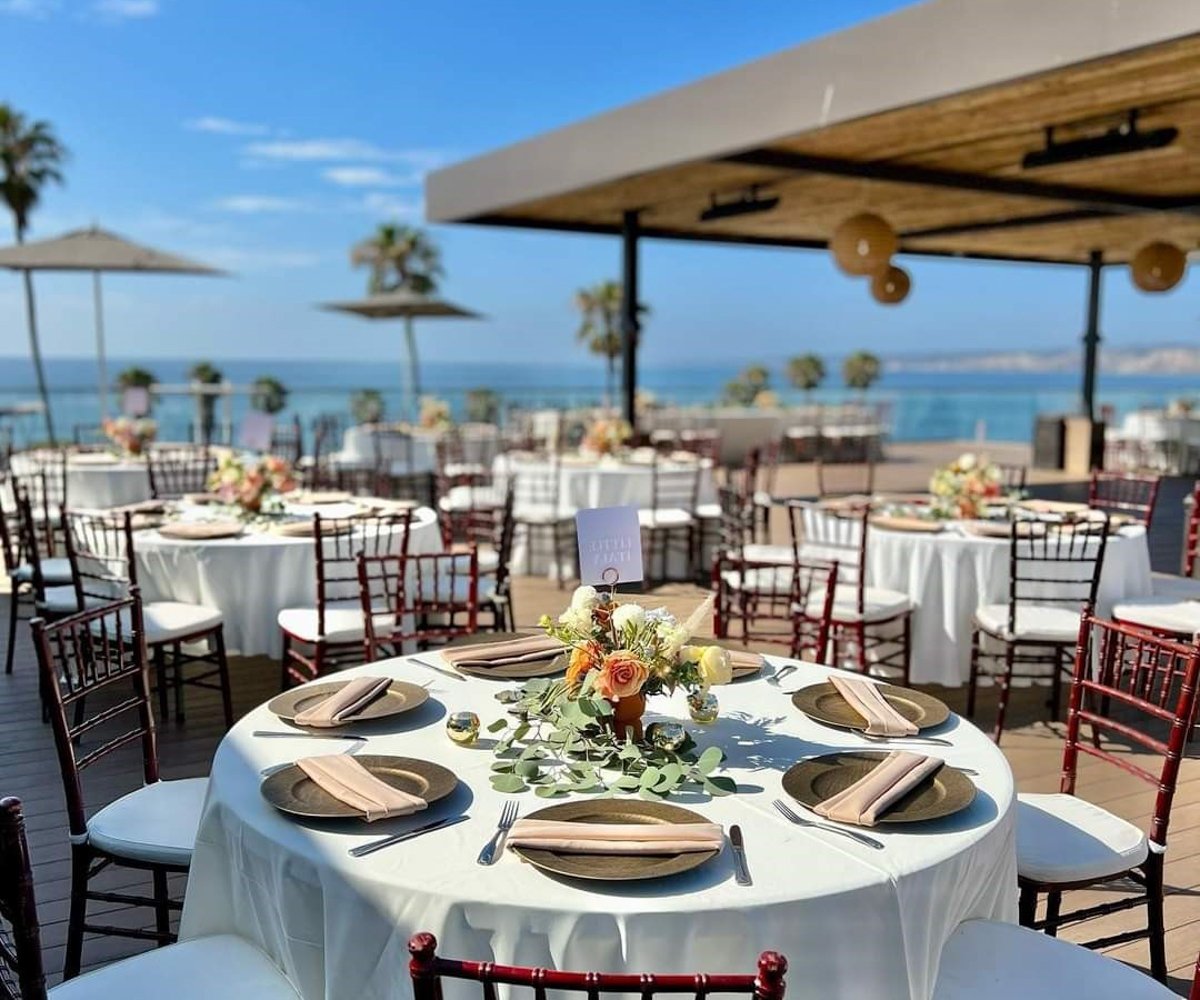 Rooftop wedding reception with ocean views - La Jolla Cove Rooftop by Wedgewood Weddings - 1