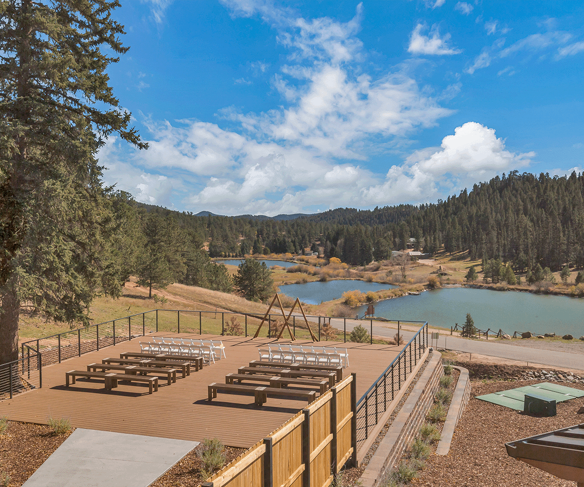 Ceremony site at Lake View at Mountain View Ranch