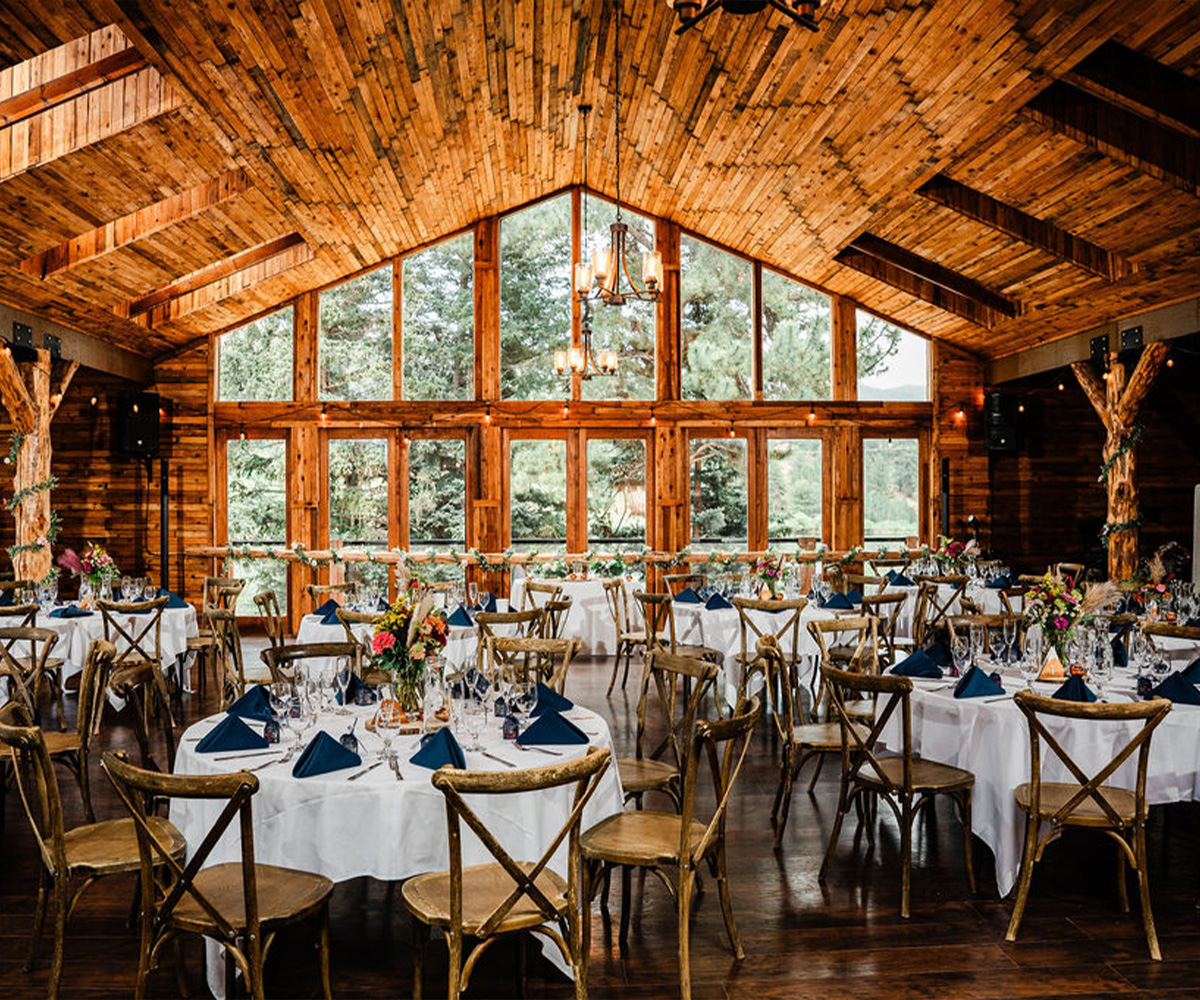 Reception set up - Willows at Mountain View Ranch by Wedgewood Weddings