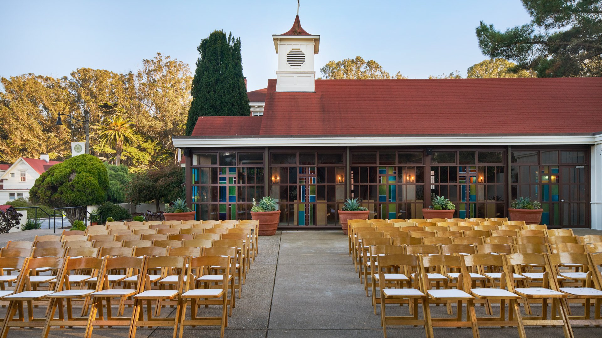 11 - Officers Club - OFFC - Presidio - Chapel Courtyard - Outdoor Ceremony