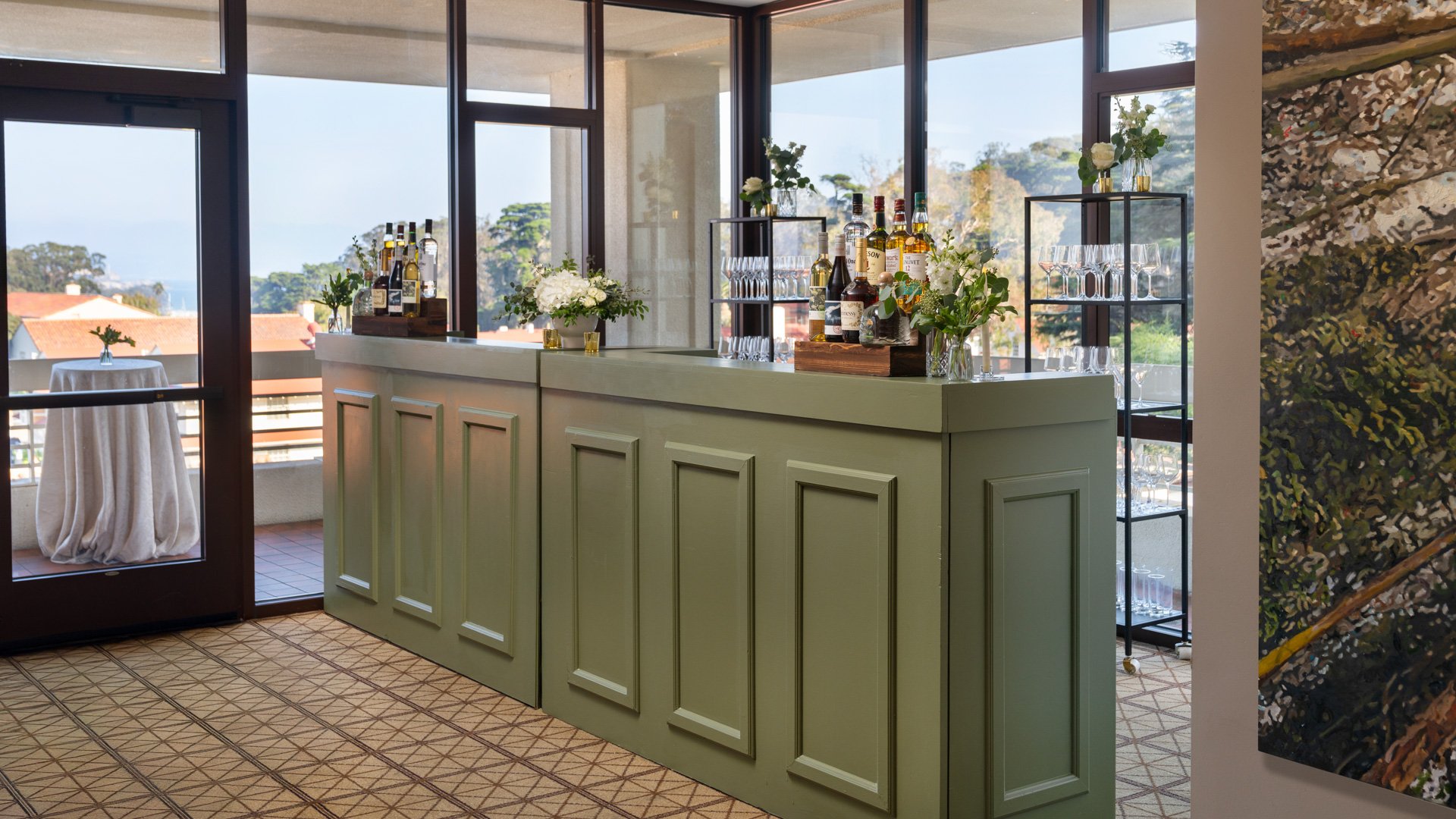 15 - Officers Club - OFFC - Presidio - Ortega Ballroom - Cocktail Hour