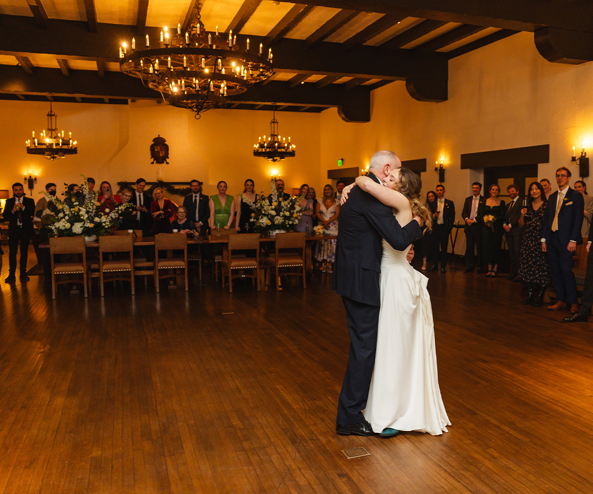 Moraga Hall reception, first dance - Officers Club by Wedgewood Weddings