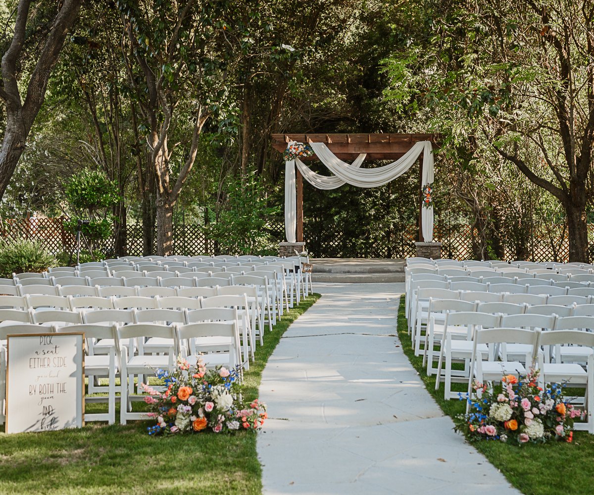 Ceremony site without people at Redwood Canyon by Wedgewood Weddings