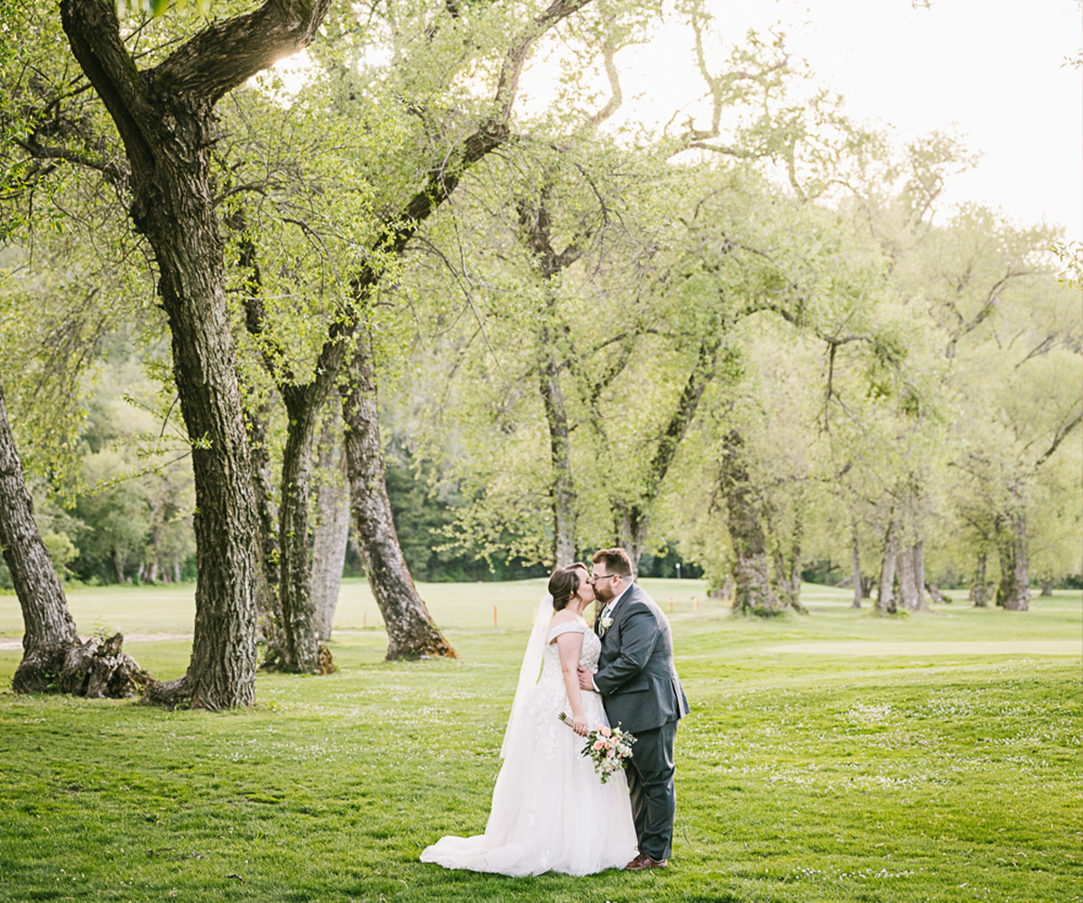 Couple among trees- Redwood Canyon by Wedgewood Weddings