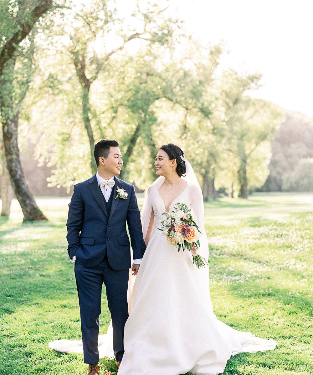 Couple photo op at Redwood Canyon by Wedgewood Weddings