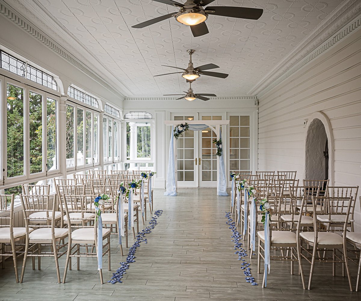 Indoor ceremony - Sequoia Mansion by Wedgewood Weddings