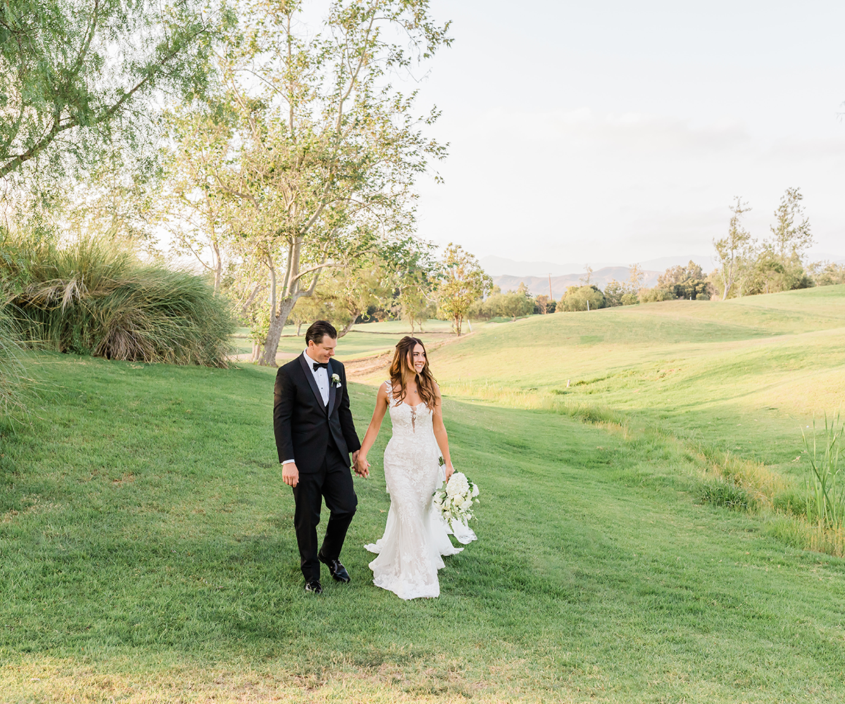 Bride and groom outside at Sterling Hills-1