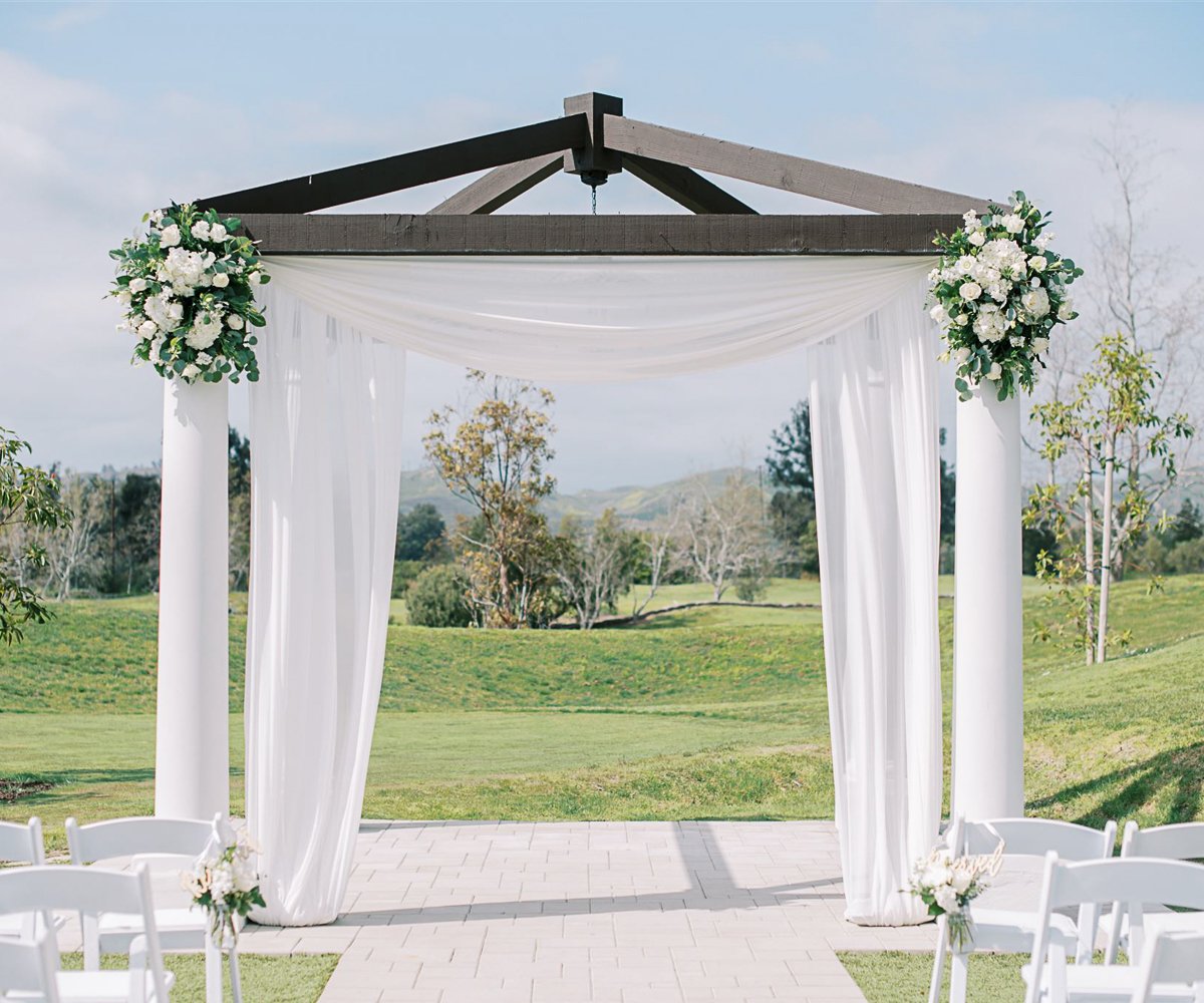 Ceremony arch with draping - Sterling Hills by Wedgewood Weddings