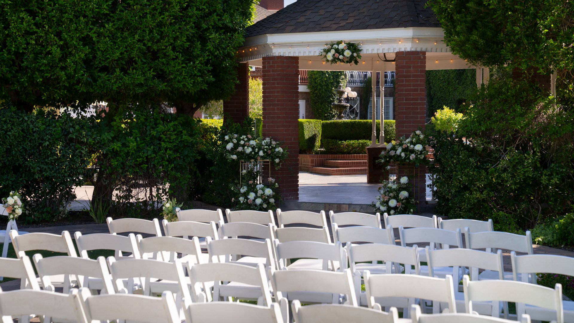 38 - Stonebridge Manor - STOB - Garden Pavilion Gazebo - Ceremony