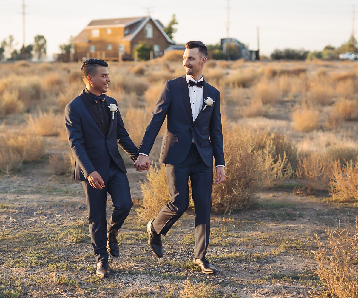 Grooms outdoors, rustic, at The Orchard by Wedgewood Weddings