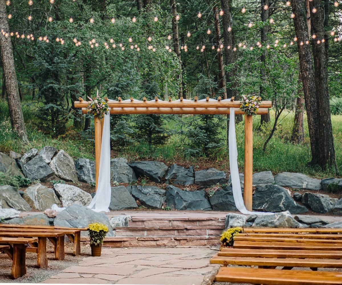 Ceremony site at forested wedding venue - The Pines by Wedgewood Weddings