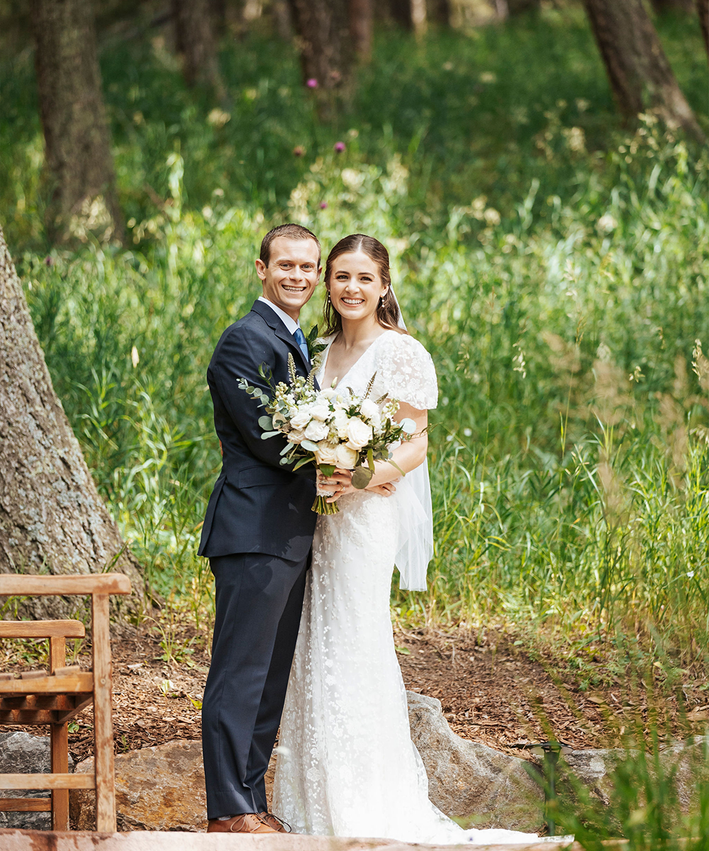 Couple with greenery -  The Pines by Wedgewood Weddings