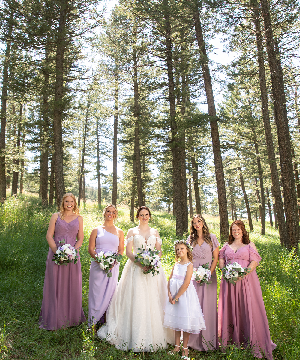 Wedding party in pink -  The Pines by Wedgewood Weddings